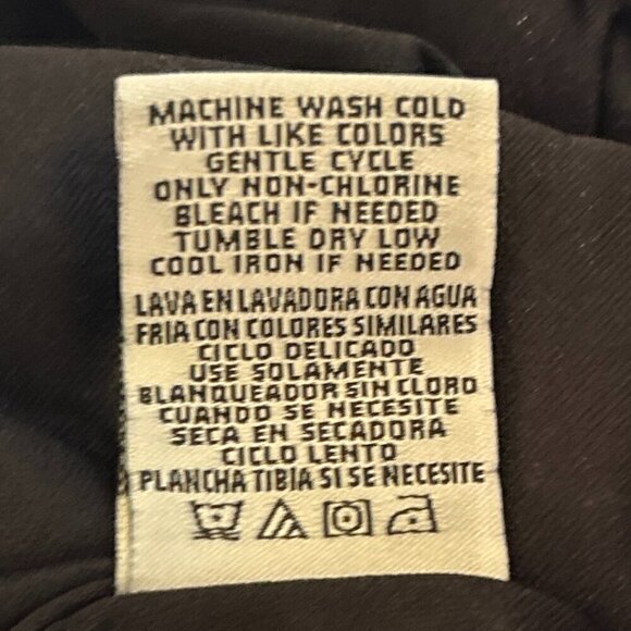 Madden SZ XL Black waisted cropped zip front jacket staple modern edgy - Picture 8 of 9